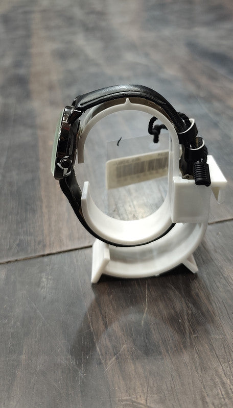Kaifo Minimalist Analog Quartz Watch with Black Leather Strap