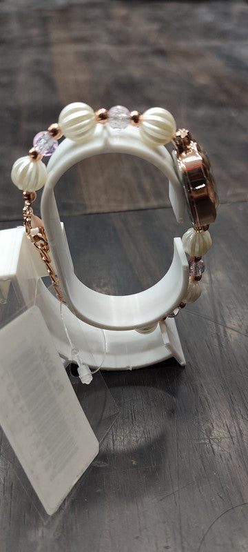 Fickies Pearl Bracelet Rose Gold Analog Watch
