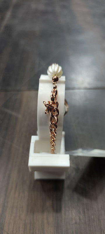 Fickies Pearl Bracelet Rose Gold Analog Watch