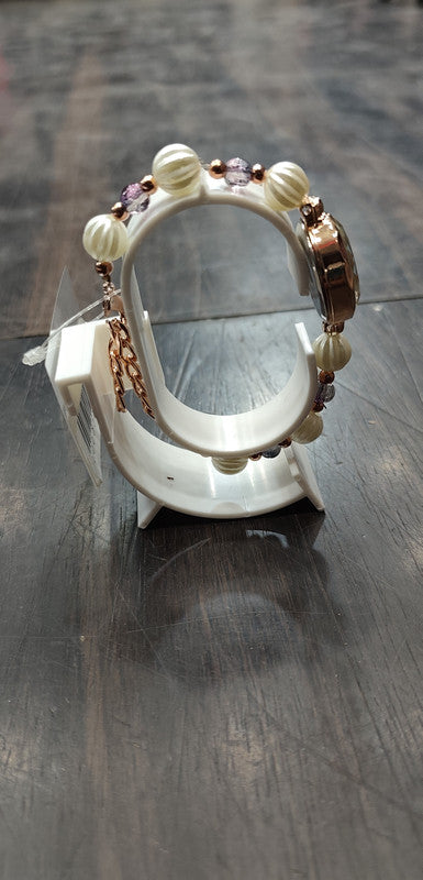 Fickies Rose Gold & Pearl Bracelet Watch