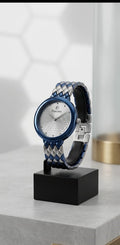 Fascino Women’s Two-Tone Geometric Bracelet Watch