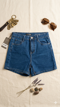 High-Rise Denim Shorts : Size 26