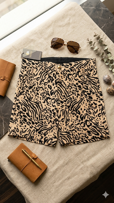 Rockmans Women's Animal Print Shorts : Size 32