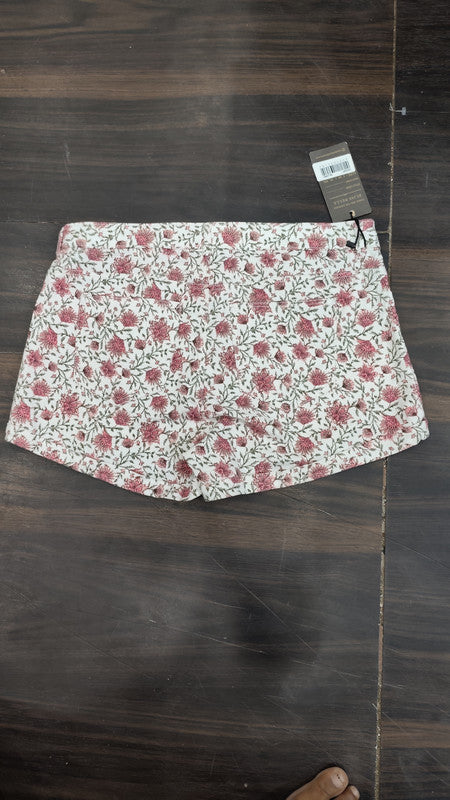 H&M Pink Floral Denim Shorts : Size 32