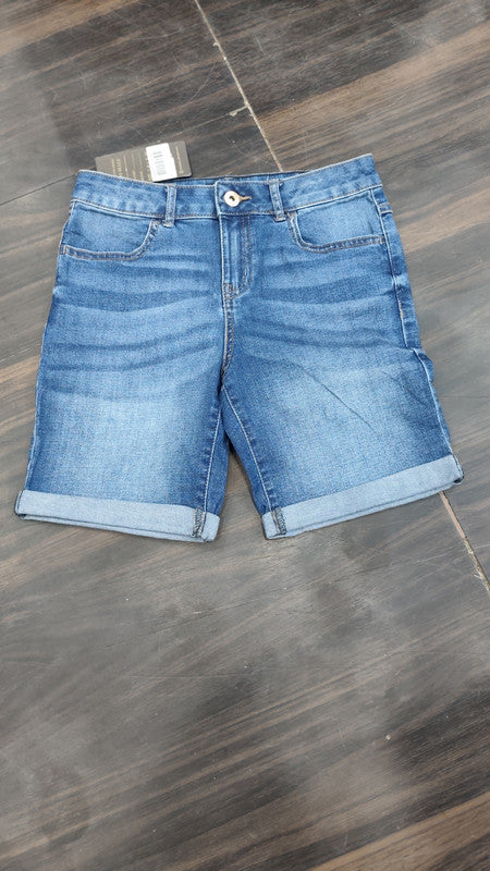 Women's Mid-Rise Cuffed Denim Shorts : Size 26