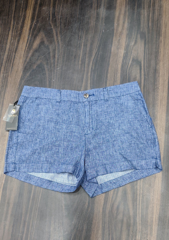 High-Waisted Chambray Everyday Shorts : Size 32