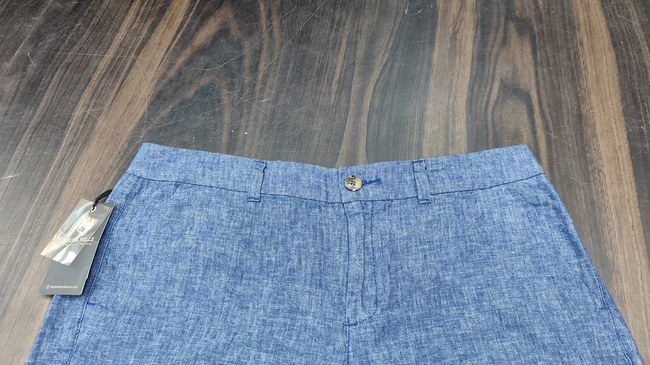 High-Waisted Chambray Everyday Shorts : Size 32