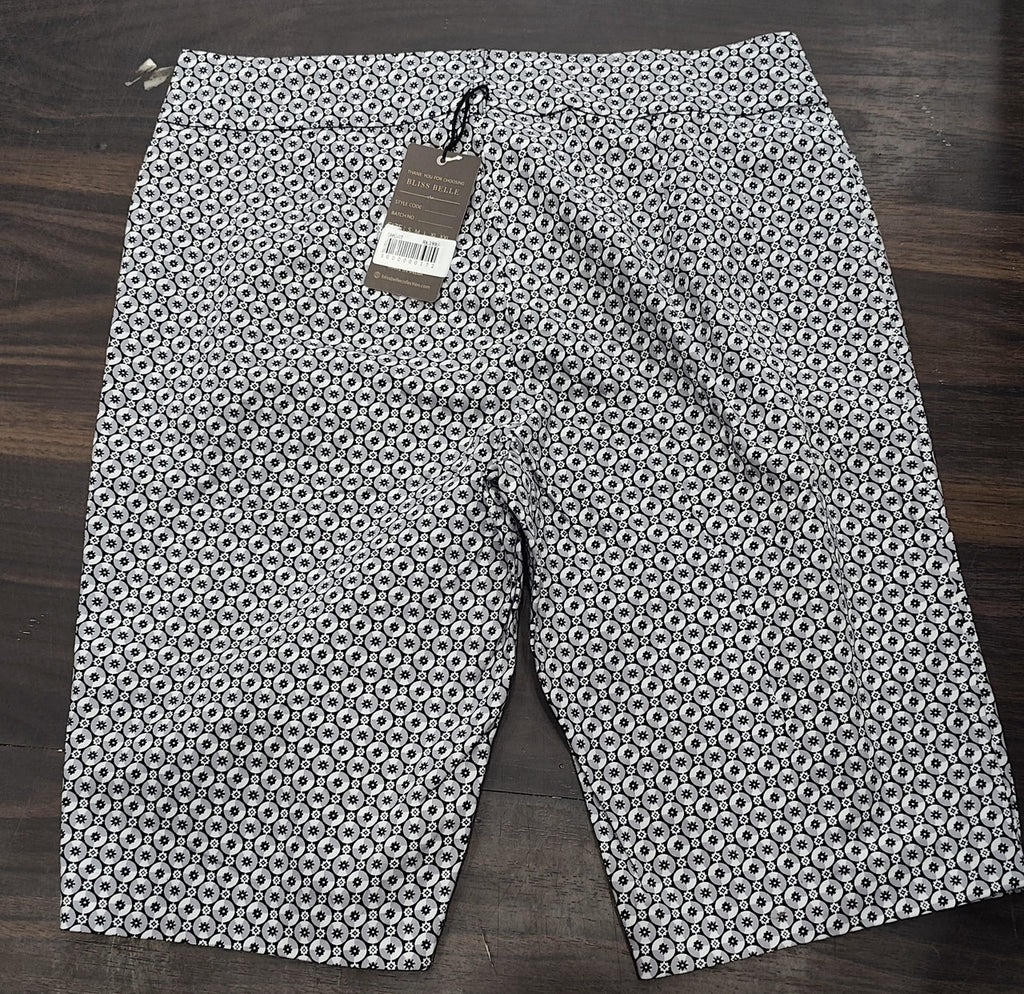 White House Black Market Patterned Bermuda Shorts : Size 28
