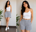 White House Black Market Patterned Bermuda Shorts : Size 28