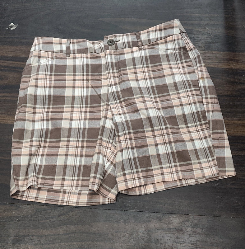 Casual Plaid Chino Shorts : Size 34