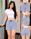 IZOD Women's Gingham Print Bermuda Shorts : Size 36