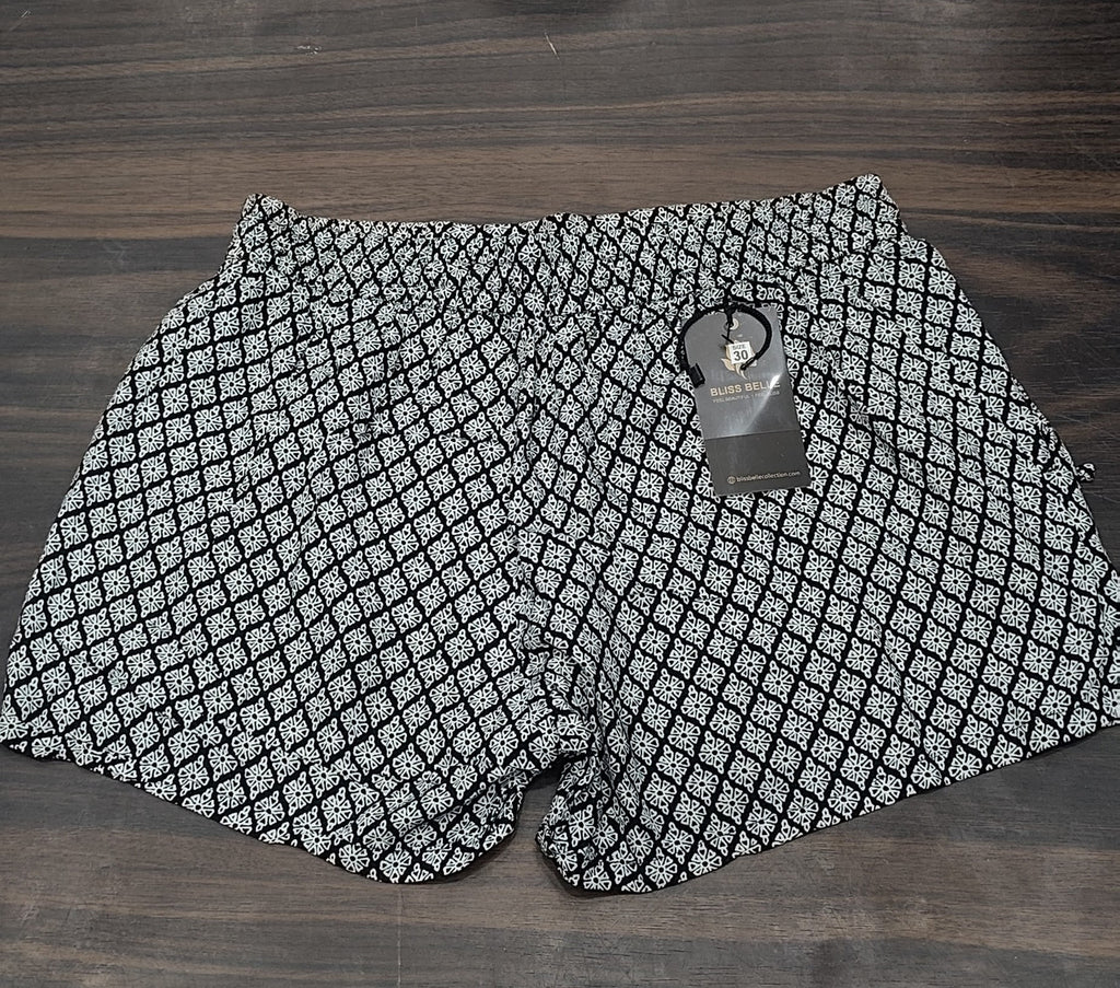 Old Navy Black & White Patterned Shorts : Size 28