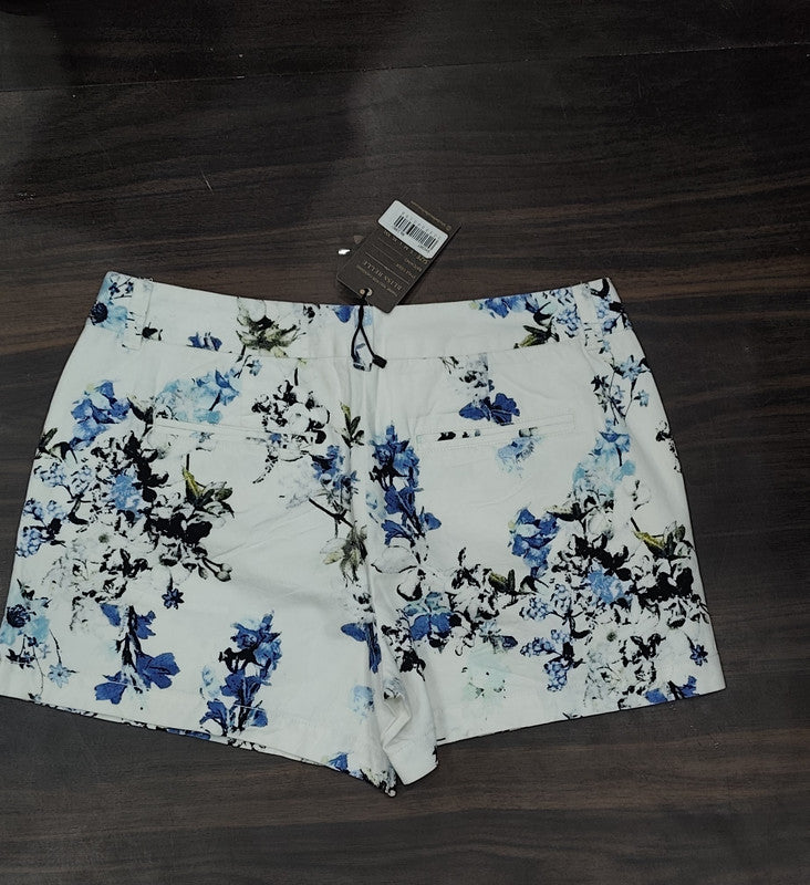 LOFT Blue and White Floral Women's Shorts : Size 28