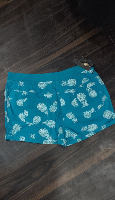 BCG Women's Pineapple-Print Knit Shorts : Size 34