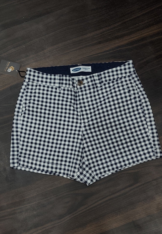 Old Navy Gingham "Everyday" Chino Shorts : Size 30