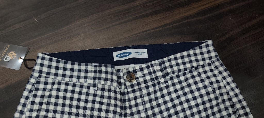 Old Navy Gingham "Everyday" Chino Shorts : Size 30