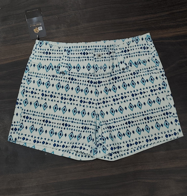 Geometric Print Summer Shorts : Size 30
