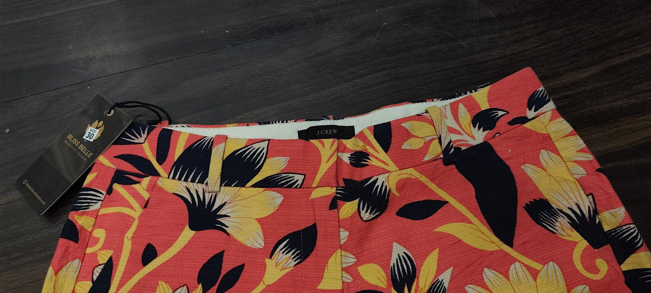 J.Crew Hibiscus Floral Shorts : Size 30