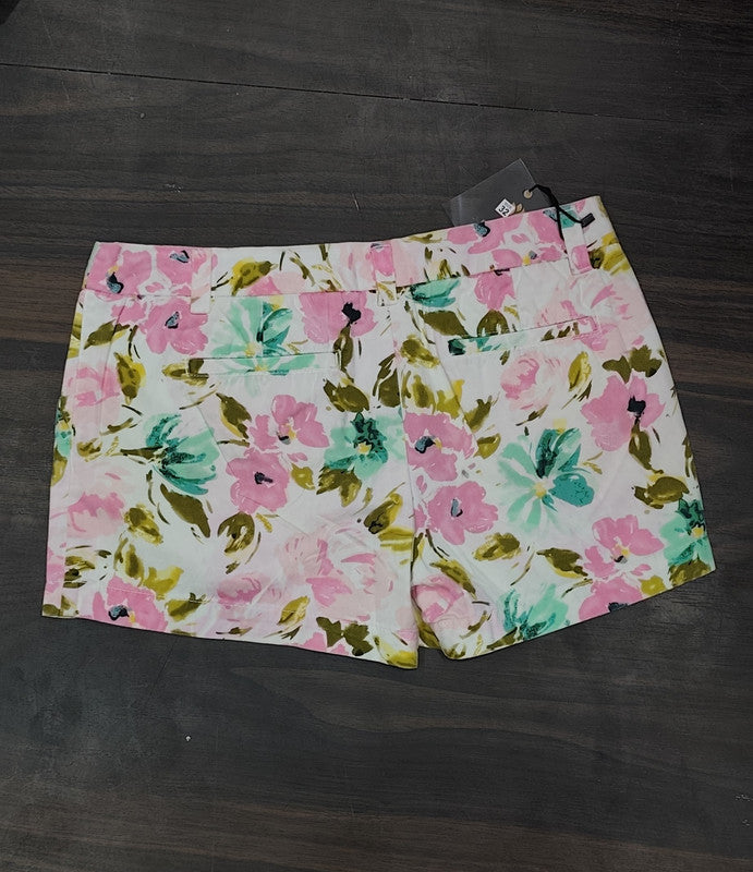 Merona Women’s Floral Print Cotton Shorts : Size 32