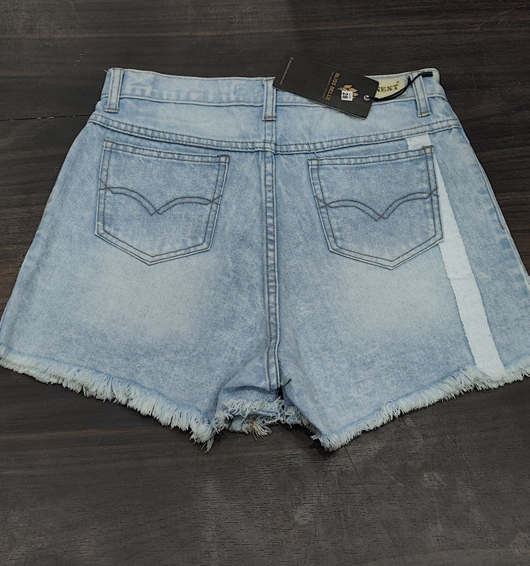 Next Jeans Light Wash Side-Stripe Denim Shorts : Size 28