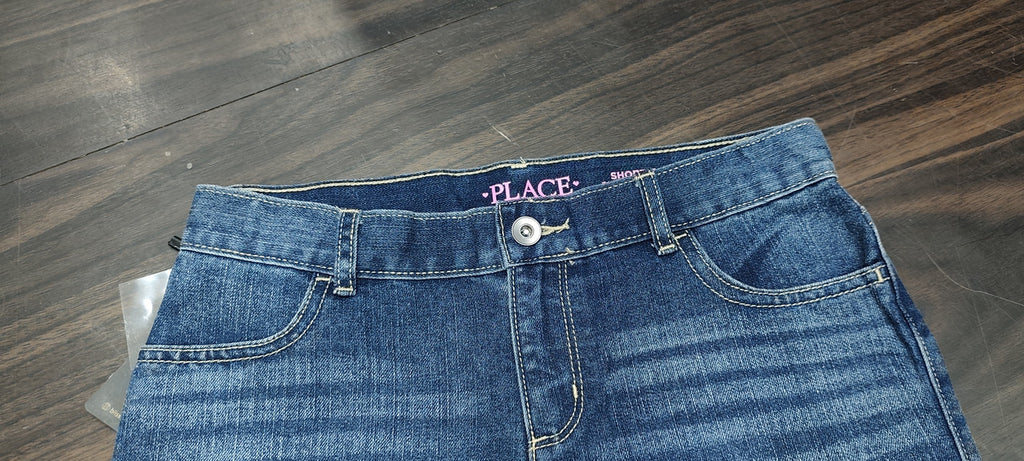 Children's Place Girls' Classic Cuffed Denim Shorts : Size 28