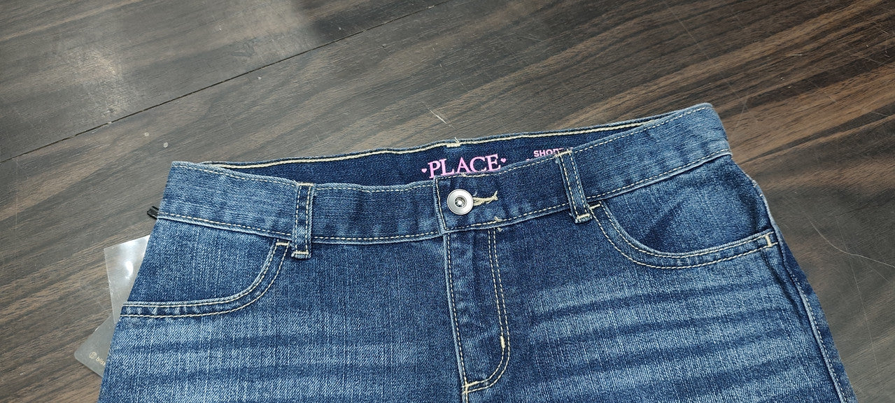 Children's Place Girls' Classic Cuffed Denim Shorts : Size 28