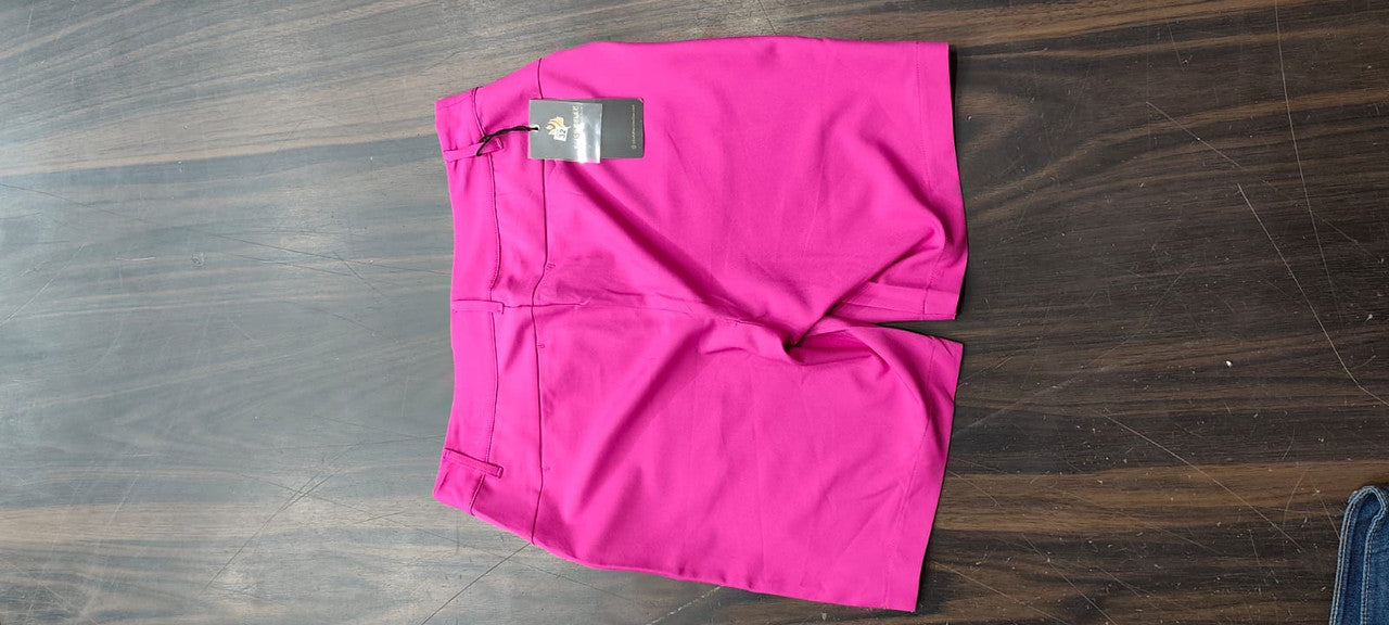 Solid Women’s Pink Sports Shorts : Size 32