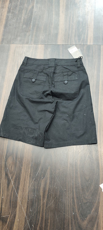 Black Bermuda Shorts with Utility Pockets : Size 28