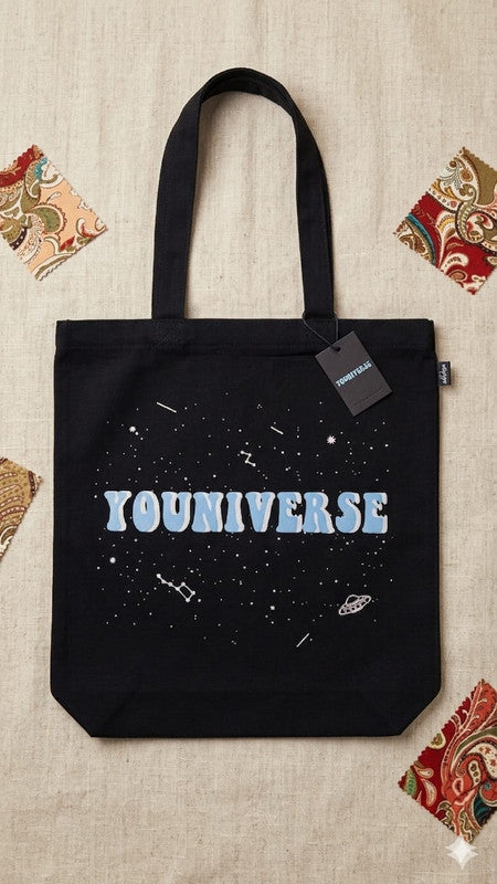 EcoRight Cosmic Youniverse Zipper Tote Bag