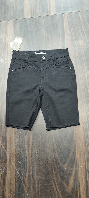 Jeaniologie Women's Black Bermuda Denim Shorts : Size 28