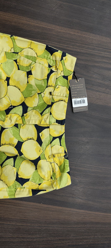 Ann Taylor Lemon Print City Shorts : Size 32