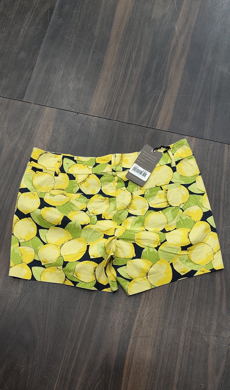 Ann Taylor Lemon Print City Shorts : Size 32