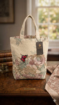 Chic Floral Canvas Tote Bag