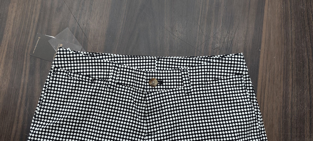 Women's Mid-Rise Gingham and Polka Dot Tailored Shorts : Size 32