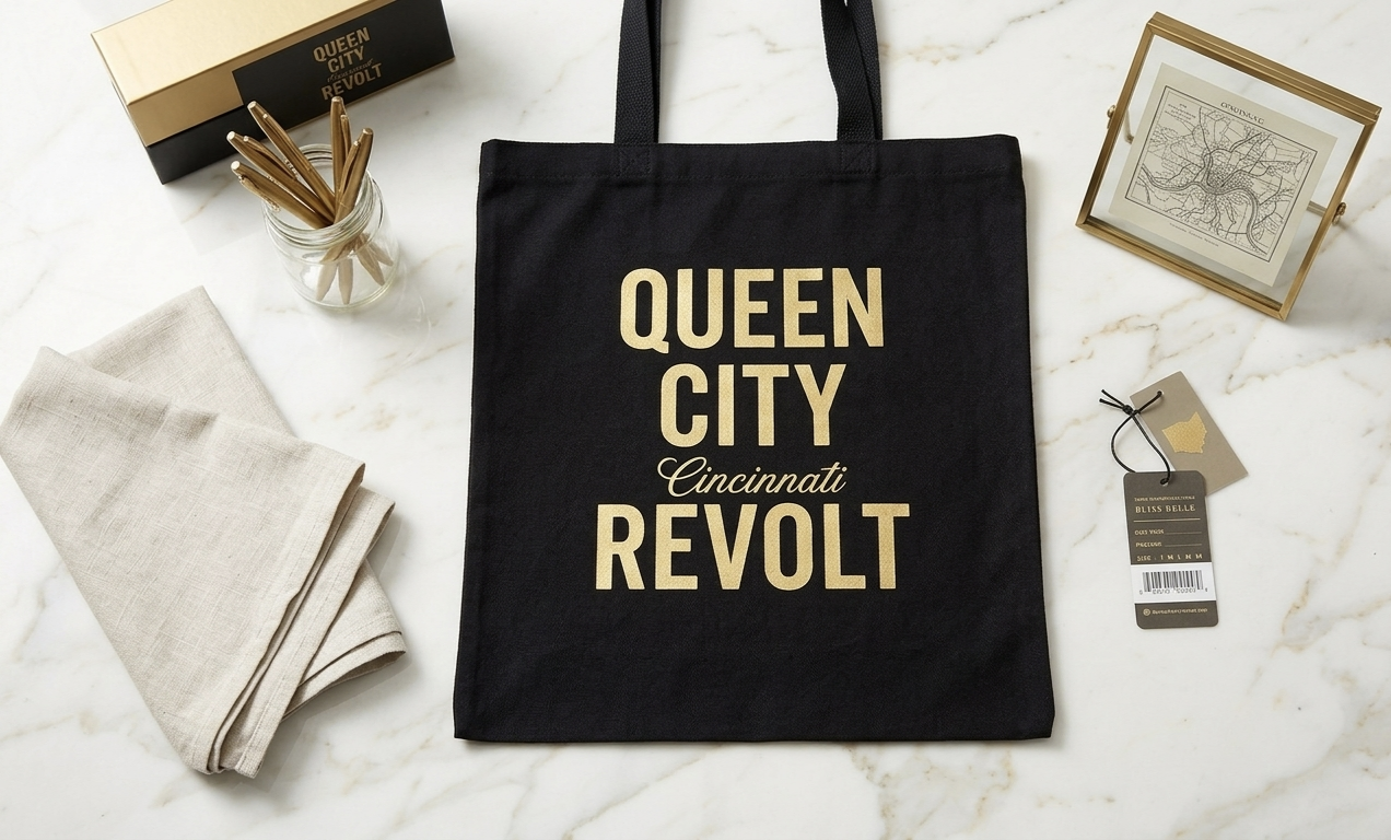 Queen City Revolt Cincinnati Canvas Tote Bag
