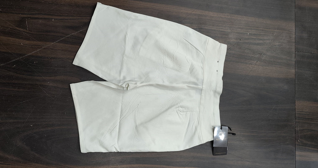 Women's Premium White Cotton Chino Shorts - Regular Fit : Size 30