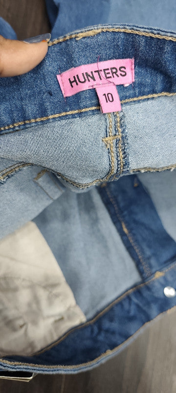 Women's Mid-Rise Cuffed Denim Bermuda Shorts : Size 34