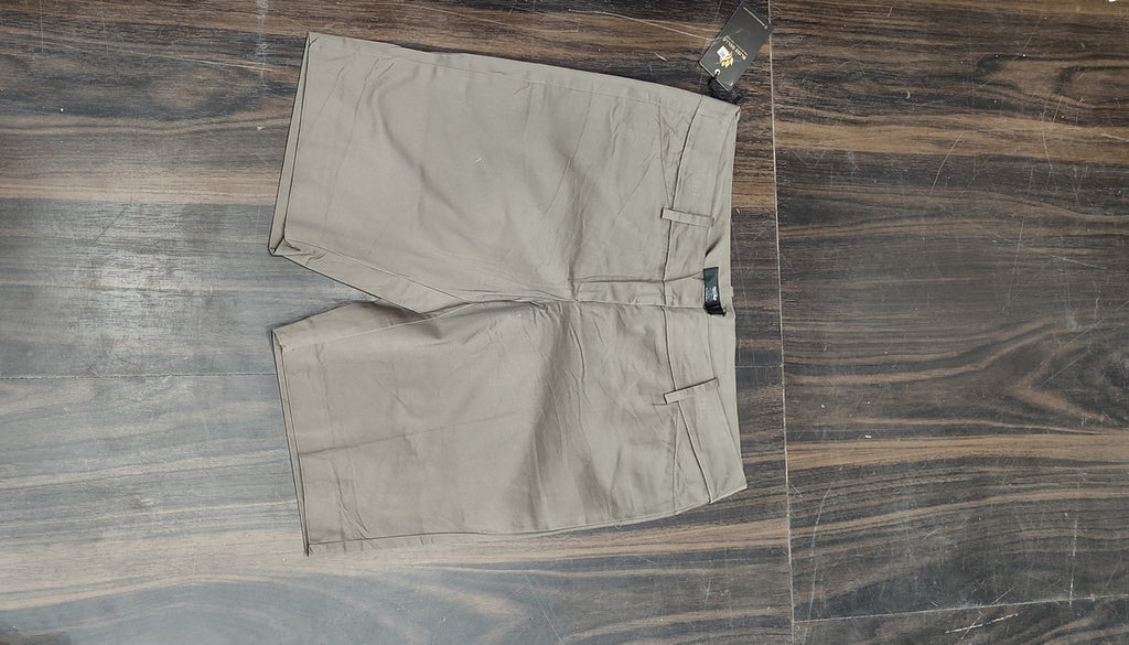 Women’s Premium Pure Cotton Solid Khaki Chino Shorts : Size 38