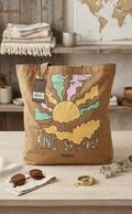Cotton On Foundation x King Stingray Foundation Canvas Tote Bag – Camel