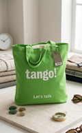 Tango! Cotton Canvas Tote Bag – Vibrant Green