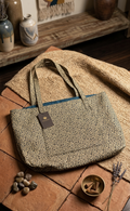 Leopard Print Canvas Tote Bag