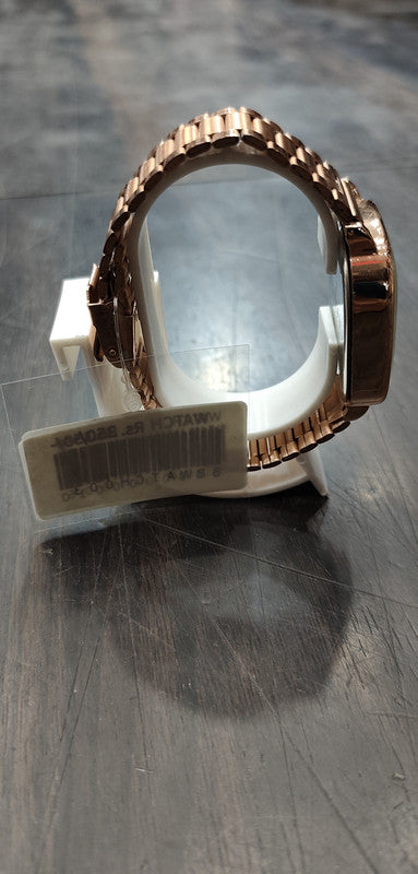 Fixen Classic Square Series: Rose Gold & Turquoise Analog Watch