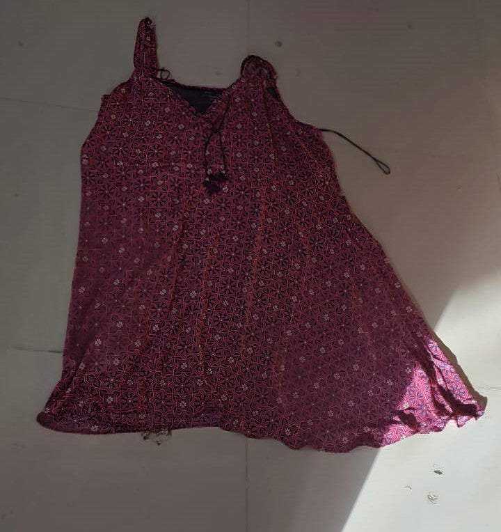 Women's Floral Printed Fit and Flare Short Dress - Size: 3XL