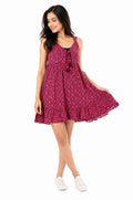 Women's Floral Printed Fit and Flare Short Dress - Size: 3XL
