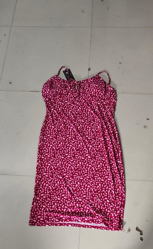 Ditsy Floral Ruched Bust Mini Cami Dress - Size: XXL