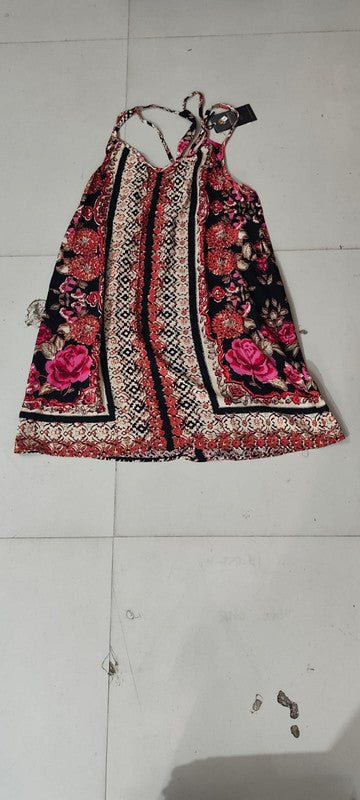 Free People Love Bird Printed Mini Dress - Size: XS