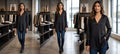 Deep Black V-Neck Pleated Satin Top - Free Size