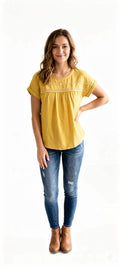 Womens Summer Lace Crochet Short Sleeve Blouse - Free Size