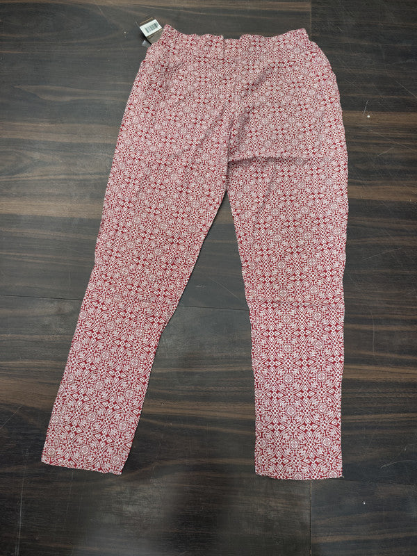 Women's Printed Cotton-Blend Regular Fit Lounge Pants - Multi - Size: 28