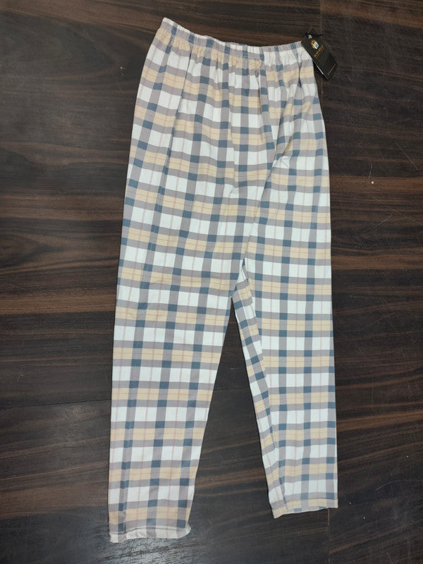 Women’s Stylish Checked Cotton-Blend Relaxed Fit Palazzo - Multi - Size: 26